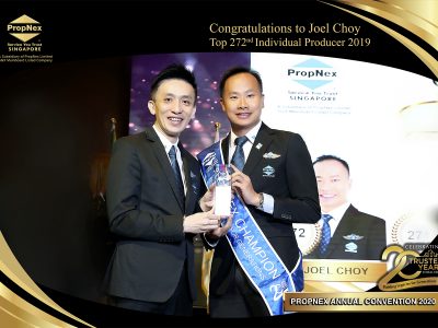 Joel Choy Propnex Annual Convention 2020- 272th position